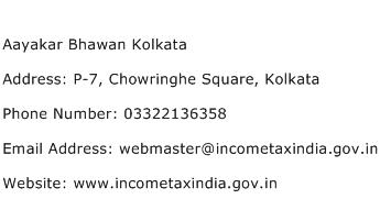 Aayakar Bhawan Kolkata Address Contact Number
