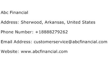 Abc Financial Address Contact Number