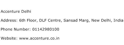 Accenture Delhi Address Contact Number