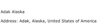 Adak Alaska Address Contact Number