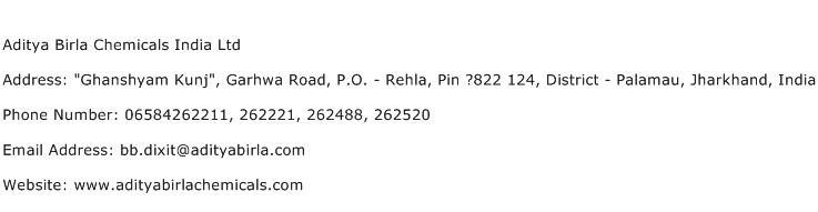 Aditya Birla Chemicals India Ltd Address Contact Number