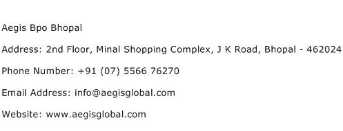 Aegis Bpo Bhopal Address Contact Number