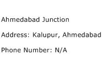 Ahmedabad Junction Address Contact Number