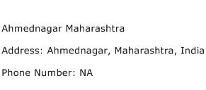 Ahmednagar Maharashtra Address Contact Number