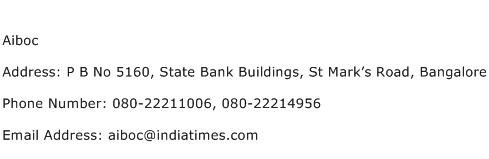 Aiboc Address Contact Number