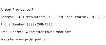 Airport Providence Ri Address Contact Number