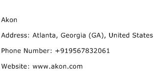 Akon Address Contact Number