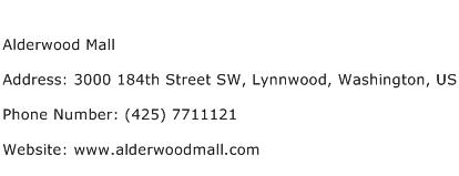 Alderwood Mall Address Contact Number
