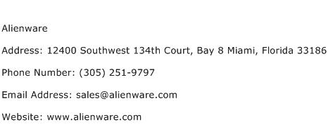 Alienware Address Contact Number