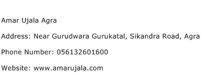 Amar Ujala Agra Address Contact Number