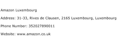 Amazon Luxembourg Address Contact Number