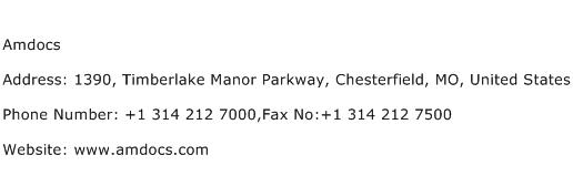Amdocs Address Contact Number