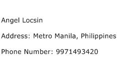 Angel Locsin Address Contact Number