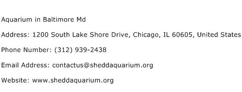 Aquarium in Baltimore Md Address Contact Number