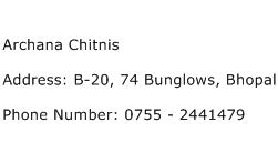 Archana Chitnis Address Contact Number