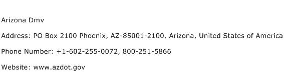 Arizona Dmv Address Contact Number