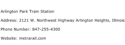 Arlington Park Train Station Address Contact Number