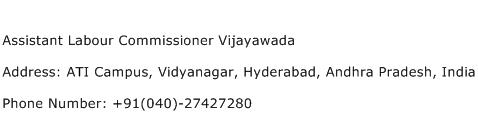 Assistant Labour Commissioner Vijayawada Address Contact Number