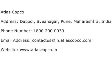 Atlas Copco Address Contact Number