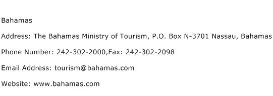 Bahamas Address Contact Number