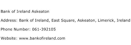 Bank of Ireland Askeaton Address Contact Number