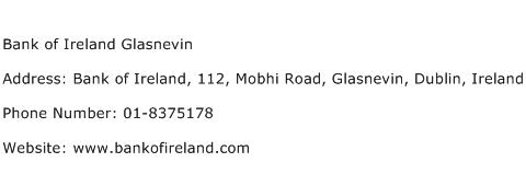 Bank of Ireland Glasnevin Address Contact Number