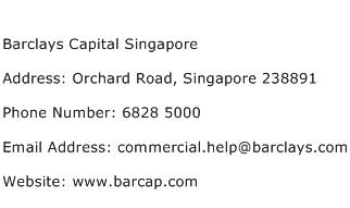 Barclays Capital Singapore Address Contact Number