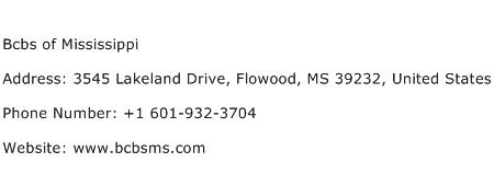Bcbs of Mississippi Address Contact Number