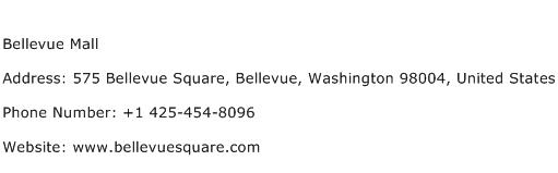 Bellevue Mall Address Contact Number