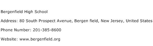 Bergenfield High School Address Contact Number