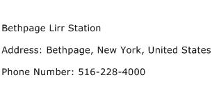 Bethpage Lirr Station Address Contact Number