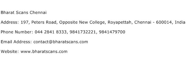 Bharat Scans Chennai Address Contact Number