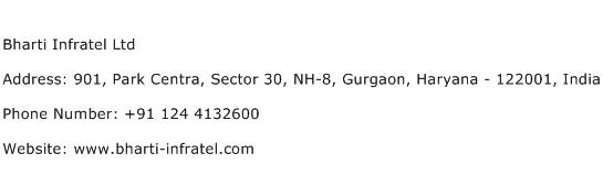 Bharti Infratel Ltd Address Contact Number