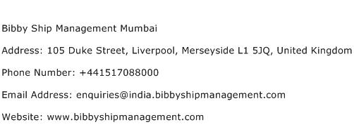 Bibby Ship Management Mumbai Address Contact Number