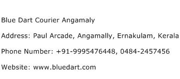 Blue Dart Courier Angamaly Address Contact Number