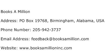 Books A Million Address Contact Number