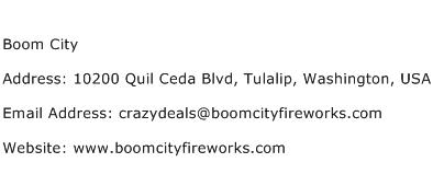 Boom City Address Contact Number