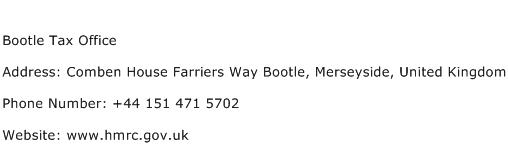 Bootle Tax Office Address Contact Number