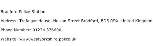 Bradford Police Station Address Contact Number
