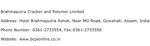 Brahmaputra Cracker and Polymer Limited Address Contact Number