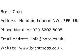 Brent Cross Address Contact Number