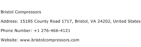 Bristol Compressors Address Contact Number