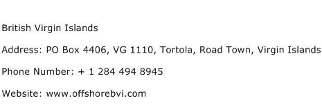 British Virgin Islands Address Contact Number
