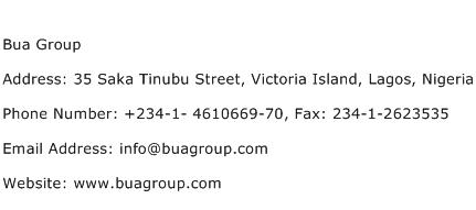 Bua Group Address Contact Number