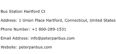 Bus Station Hartford Ct Address Contact Number