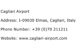Cagliari Airport Address Contact Number