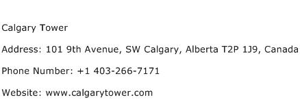 Calgary Tower Address Contact Number