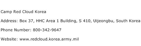 Camp Red Cloud Korea Address Contact Number