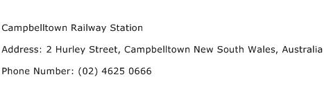 Campbelltown Railway Station Address Contact Number