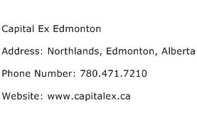 Capital Ex Edmonton Address Contact Number